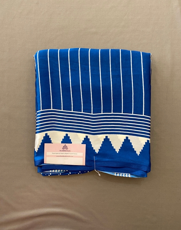 Aparna - Modal Silk Saree in Ajrakh Blouse SWS212