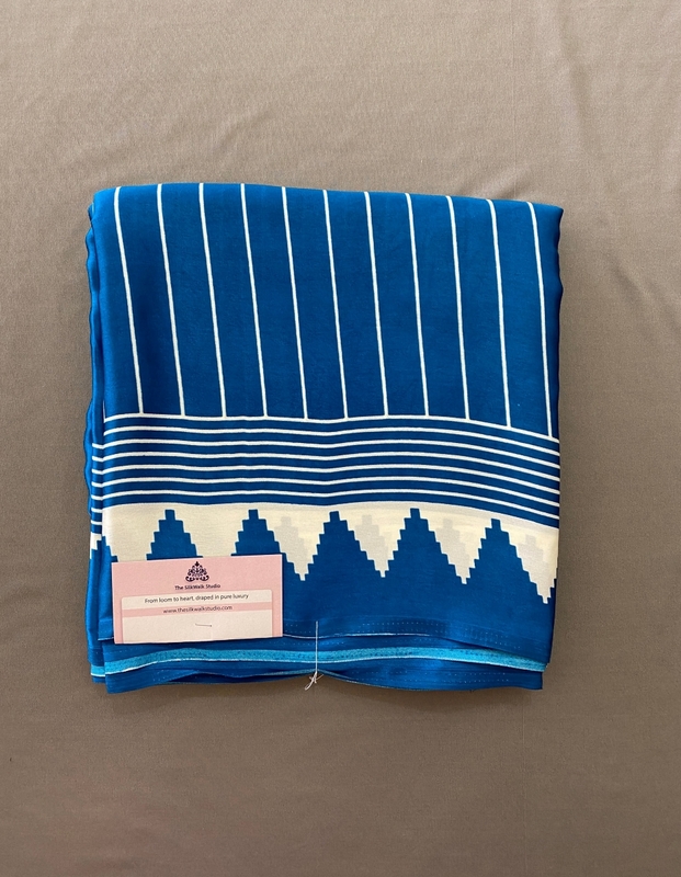 Aparna - Modal Silk Saree in Ajrakh Blouse SWS212