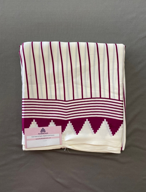 Aparna - Modal Silk Saree in Ajrakh Blouse SWS211