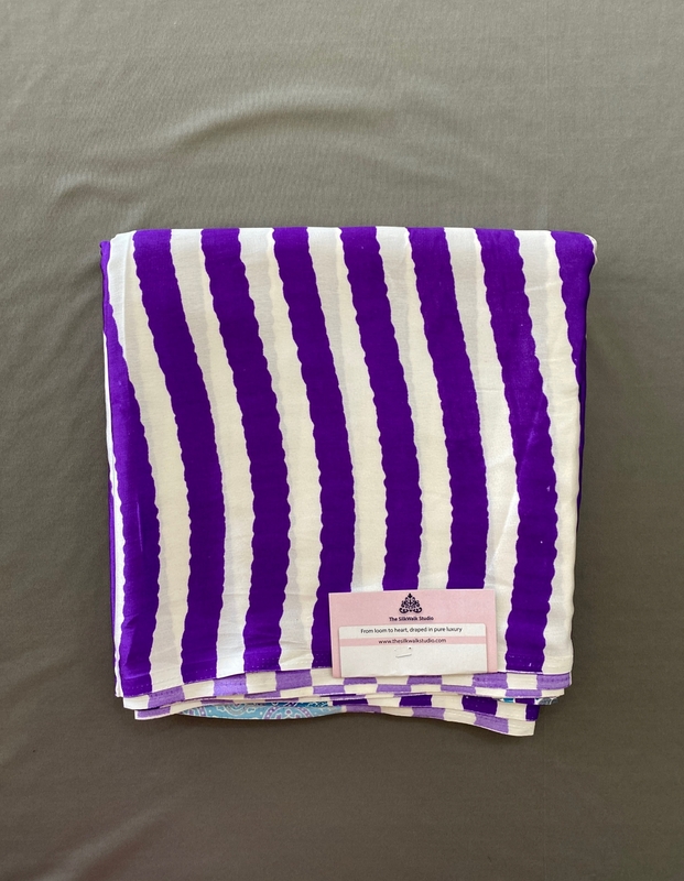 Aparna - Modal Silk Saree in Ajrakh Blouse SWS215