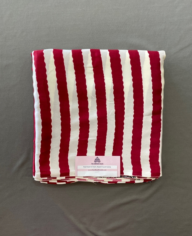 Aparna - Modal Silk Saree in Ajrakh Blouse SWS214