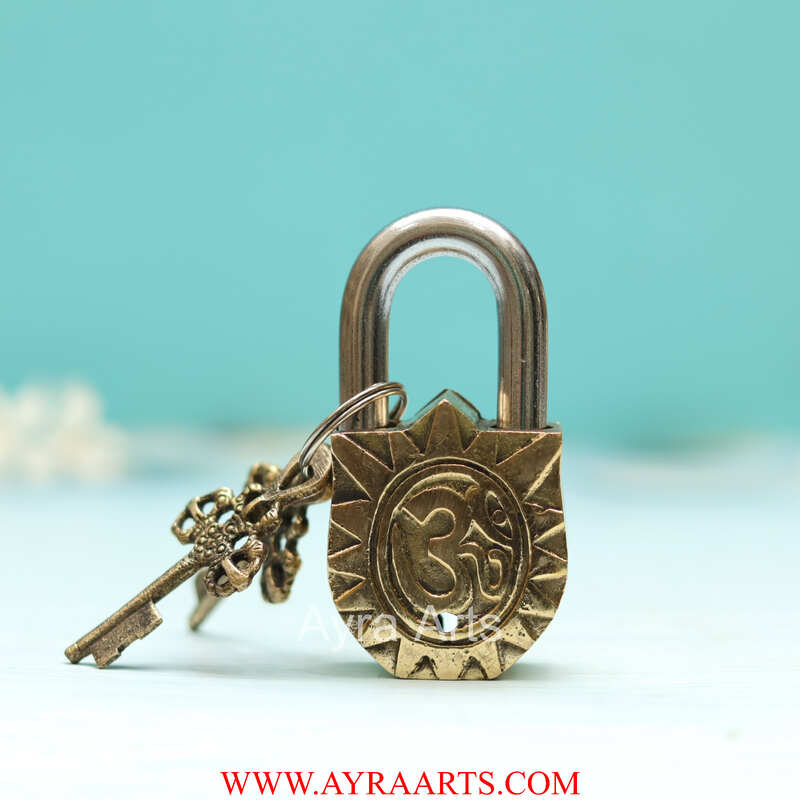 Brass Hanuman Door Lock - 3.5 inch Height