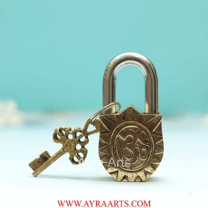 Brass Ganesh Door Lock - 3.5 inch Height