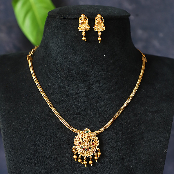 antic finished lakshmi design neck piece