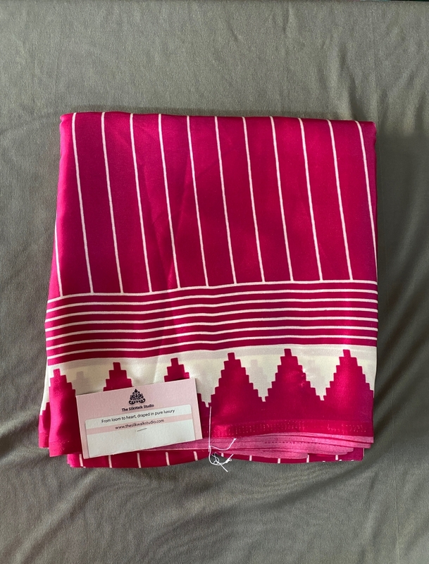 Aparna - Modal Silk Saree in Ajrakh Blouse SWS212