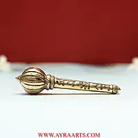 Jai Shri Ram Brass Hanuman Ghadha - 4.8 Inch Length