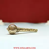 Jai Shri Ram Brass Hanuman Ghadha - 4.8 Inch Length