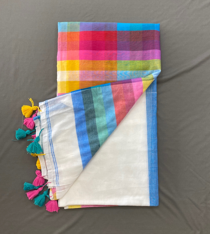 Charmi - Multi Color Mul Cotton Saree SWS216