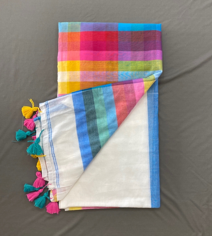 Charmi - Multi Color Mul Cotton Saree SWS216