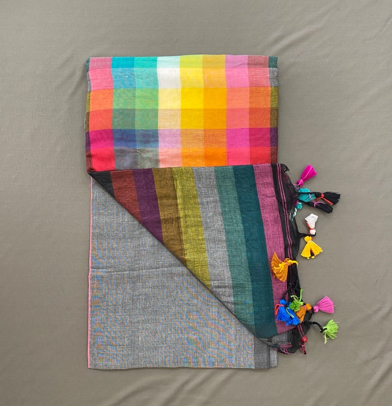 Charmi - Multi Color Mul Cotton Saree SWS216