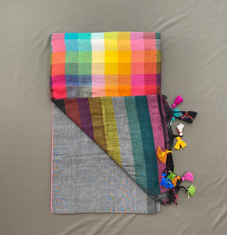 Charmi - Multi Color Mul Cotton Saree SWS216