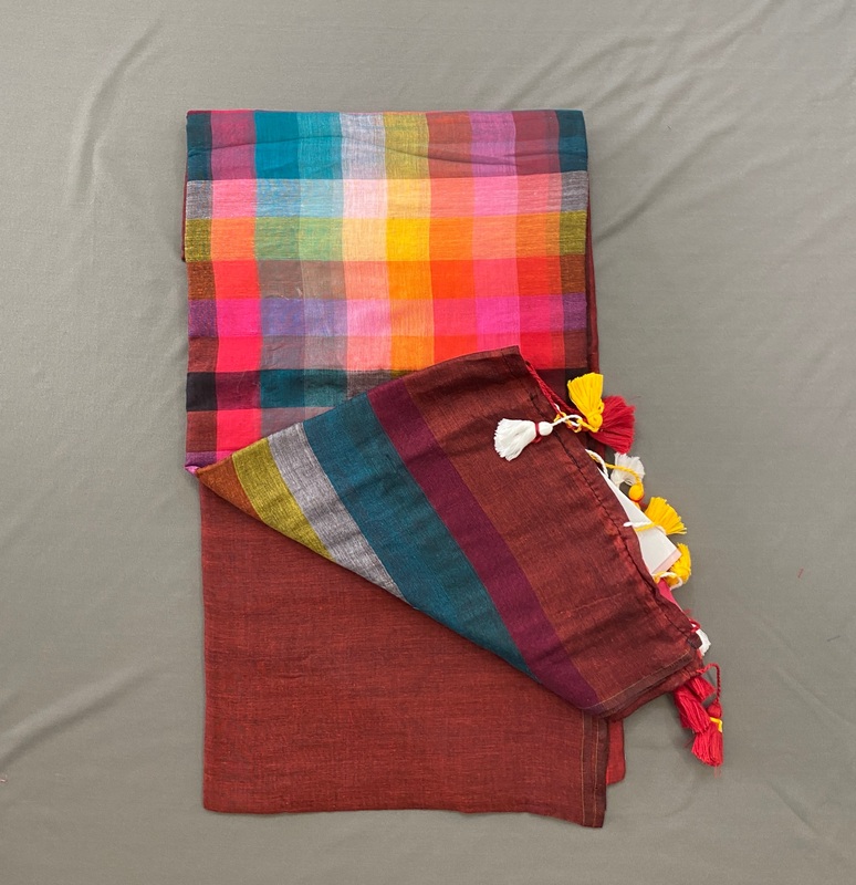 Charmi - Multi Color Mul Cotton Saree SWS216