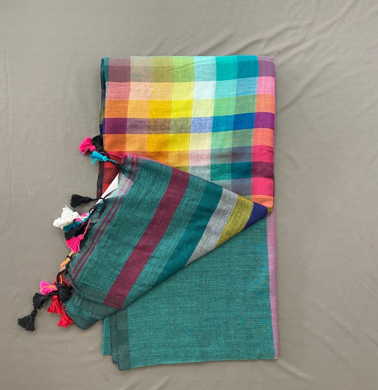 Charmi - Multi Color Mul Cotton Saree SWS216