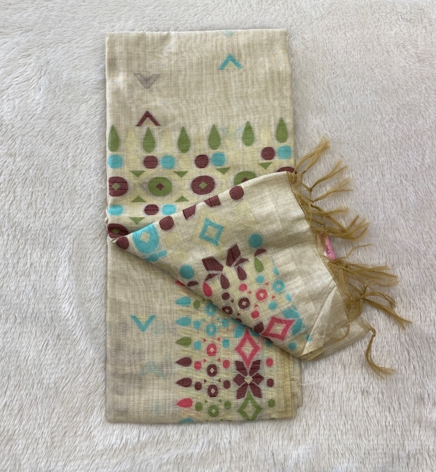 Dipali – Bengal Cotton Jamdani Style Sarees 11025