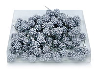 Glitter Balls On Stick-Silver