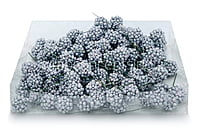 Glitter Balls On Stick-Silver