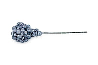 Glitter Balls On Stick-Silver