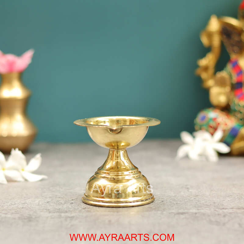 Premium Brass Deepak - 2.8 Inch Height