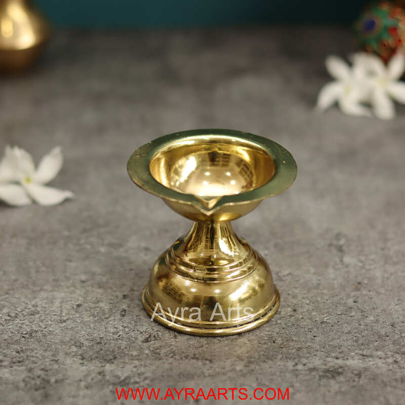 Premium Brass Deepak - 2.8 Inch Height