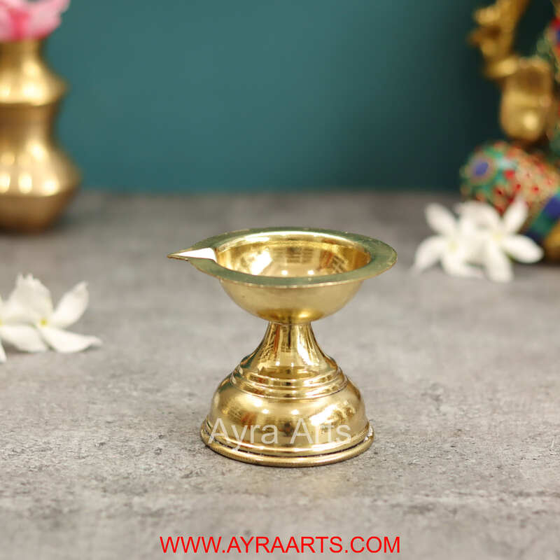 Premium Brass Deepak - 2.8 Inch Height