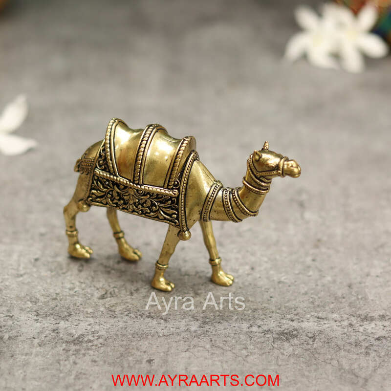 Premium Brass Camel Decor And Gifting - 3 Inch Height