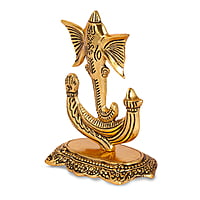 Trunk Ganesh Plate Gold
