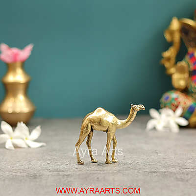 Premium Brass Camel Decor And Gifting - 2.5 Inch Height