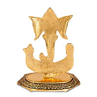 Trunk Ganesh Plate Gold