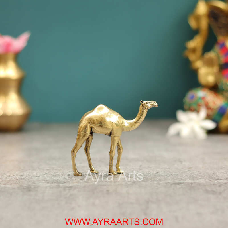 Premium Brass Camel Decor And Gifting - 2.5 Inch Height