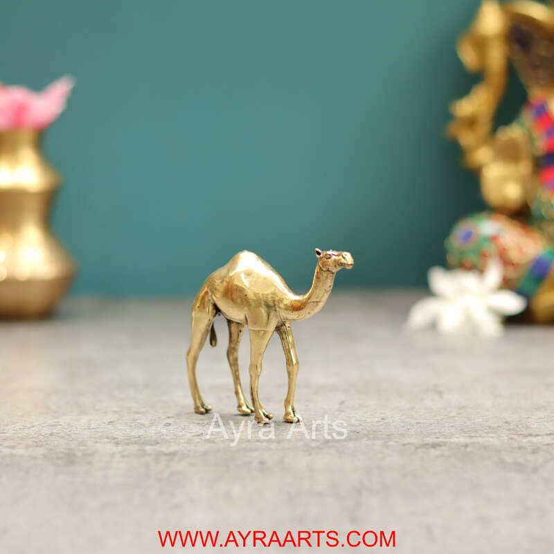 Premium Brass Camel Decor And Gifting - 2.5 Inch Height