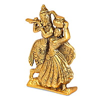 Radha Krishna Matki Gold 9*14*3.5CM