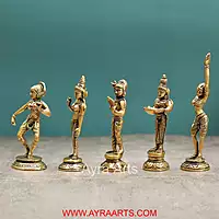 Brass Lady Decor Set - 7 Inch Height