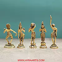 Brass Lady Decor Set - 7 Inch Height