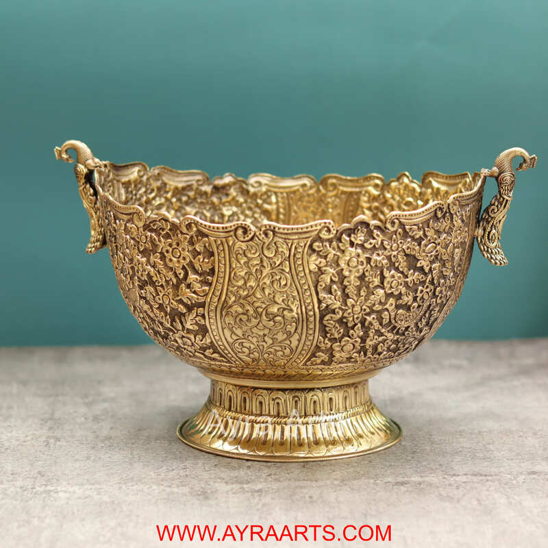 Premium Brass Pula Butti For Indian Wedding And Special Occasions - 12 Inch Lenght