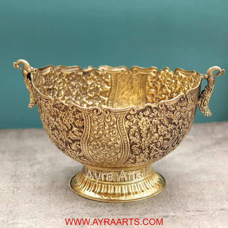 Premium Brass Pula Butti For Indian Wedding And Special Occasions - 12 Inch Lenght