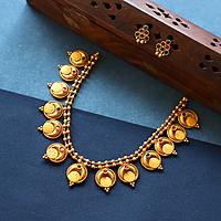 Coin type with Multistone Neckpiece