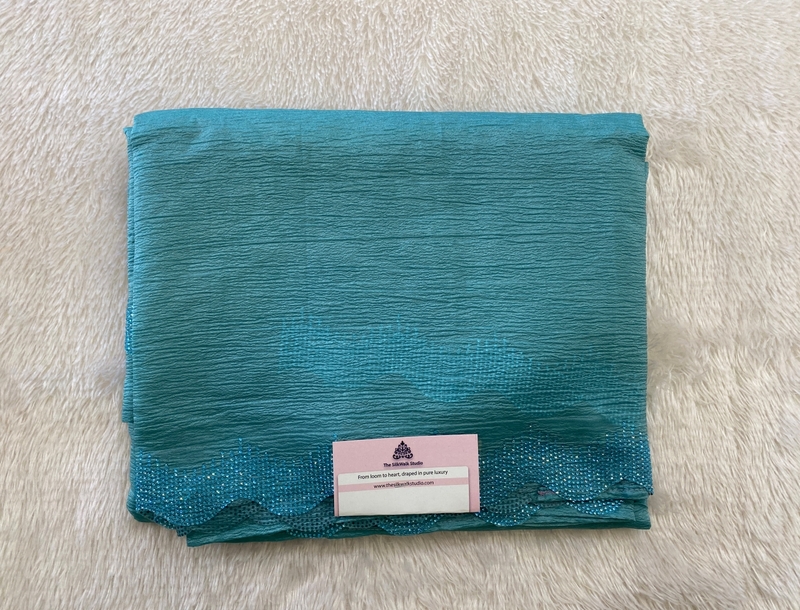 Rachel - The Crush Organza Saree in Crystal Work SWS220