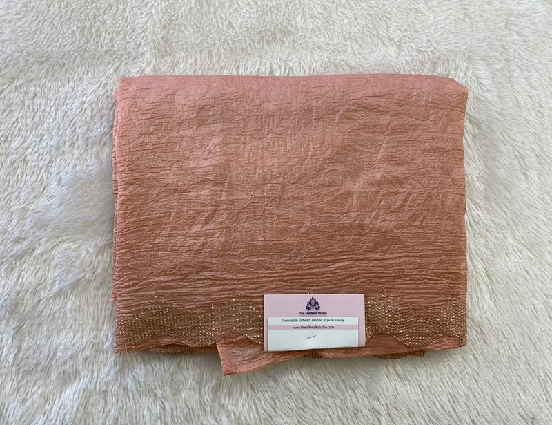 Rachel - The Crush Organza Saree in Crystal Work SWS220