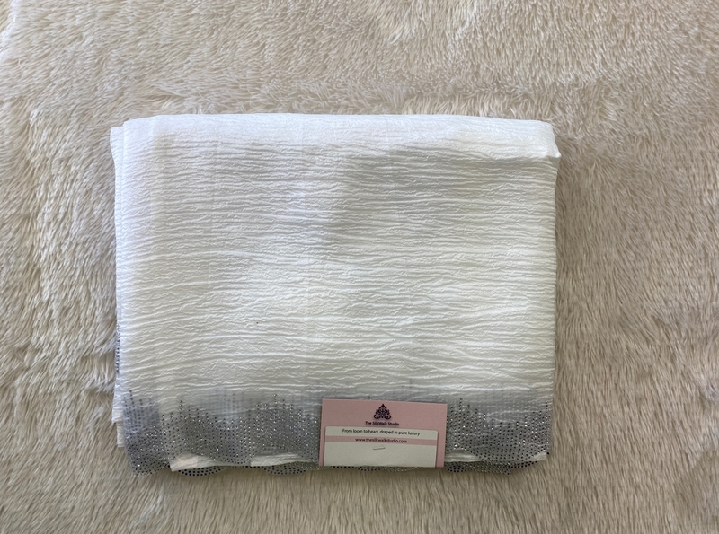 Rachel - The Crush Organza Saree in Crystal Work SWS219