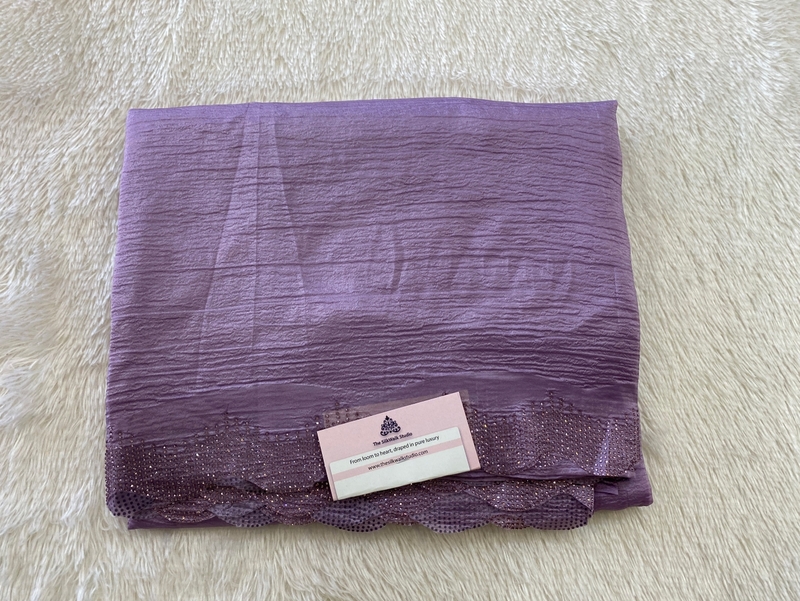 Rachel - The Crush Organza Saree in Crystal Work SWS219