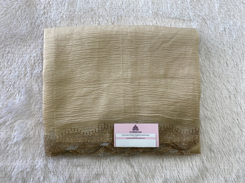 Rachel - The Crush Organza Saree in Crystal Work SWS219