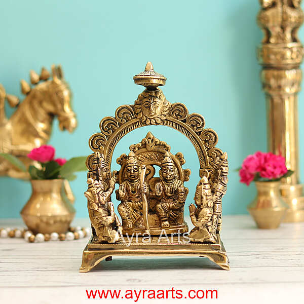 Brass Ram Darbar - 7 Inch Height