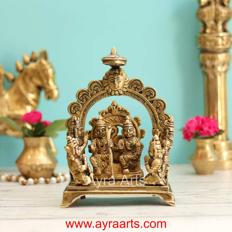 Brass Ram Darbar - 7 Inch Height