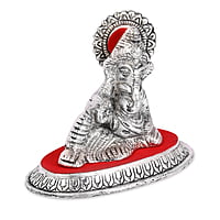 Resting Ganesh Silver 11*9*6.5 CM