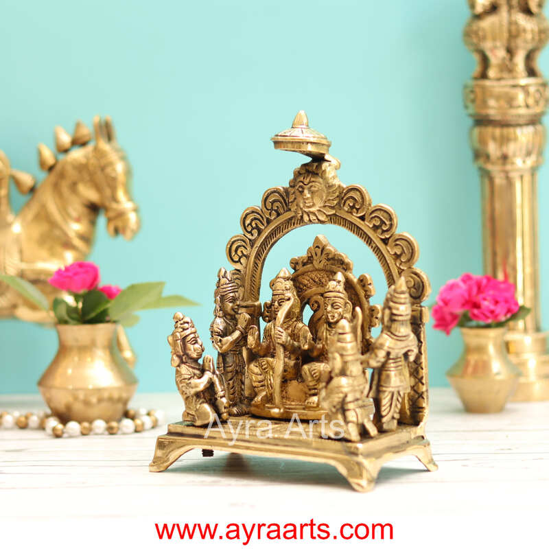 Brass Ram Darbar - 7 Inch Height