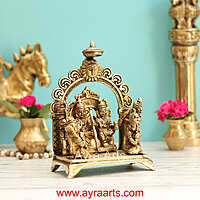 Brass Ram Darbar - 7 Inch Height