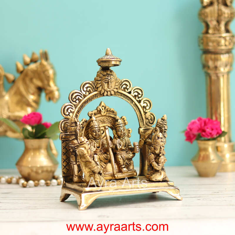 Brass Ram Darbar - 7 Inch Height