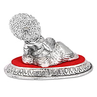 Resting Ganesh Silver 11*9*6.5 CM