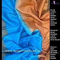 PURE LINEN SILK SAREE YBRSLIN21119