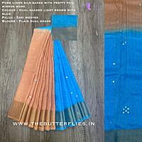 PURE LINEN SILK SAREE YBRSLIN21119